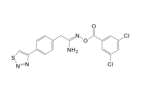 O-(3,5-dichlorobenzoyl)-2-[p-(1,2,3-thiadiazol-4-yl)phenyl]acetamidoxime