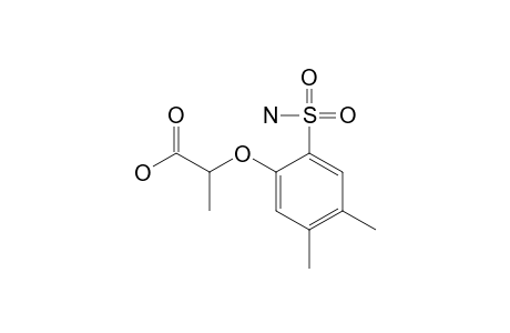 2-[(2-sulfamoyl-4,5-xylyl)oxy]propionic acid