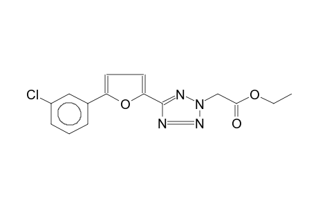 ETHYL 5-[5-(3-CHLOROPHENYL)-2-FURYL]-2-TETRAZOLYLACETATE