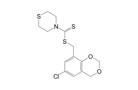 4-thiomorpholinecarbodithioic acid, (6-chloro-1,3-benzodioxan-8-yl)methyl ester