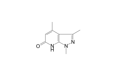 1,3,4-Trimethyl-1,7-dihydro-6H-pyrazolo[3,4-b]pyridin-6-one