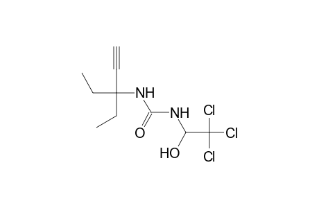 1-(1,1-diethyl-2-propynyl)-3-(1-hydroxy-2,2,2-trichloroethyl)urea