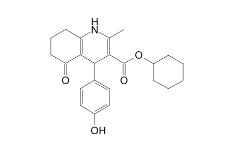 Cyclohexyl 4-(4-hydroxyphenyl)-2-methyl-5-oxo-1,4,5,6,7,8-hexahydro-3-quinolinecarboxylate