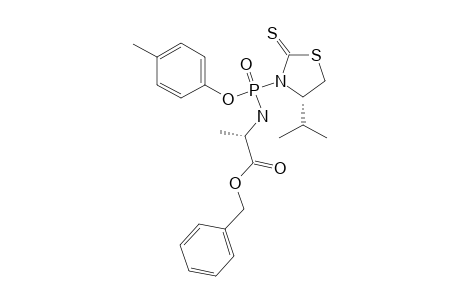 (RP)-4-METHYLPHENYL-N-[(S)-BENZYLALANINYL]-(4-ISOPROPYLTHIAZOLIDINE-2-THIONE)-PHOSPHORODIAMIDATE