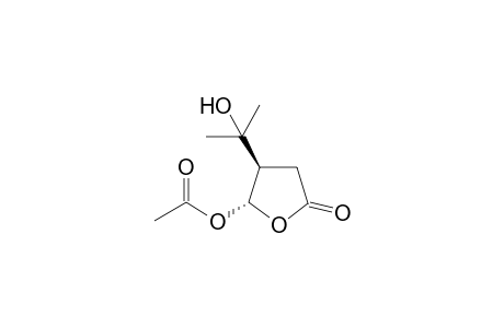 (+/-)-4-(1'-HYDROXY-1'-METHYLETHYL)-5-ACETOXYTETRAHYDROFURAN-2-ONE