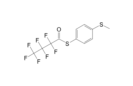 4-(Methylsulfanyl)thiophenol, S-heptafluorobutyryl-