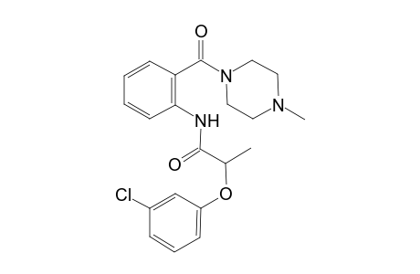 2-(3-Chlorophenoxy)-N-{2-[(4-methylpiperazin-1-yl)carbonyl]phenyl}propanamide