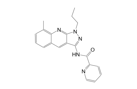 N-(8-methyl-1-propyl-1H-pyrazolo[3,4-b]quinolin-3-yl)-2-pyridinecarboxamide