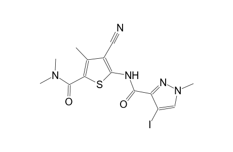 N-{3-cyano-5-[(dimethylamino)carbonyl]-4-methyl-2-thienyl}-4-iodo-1-methyl-1H-pyrazole-3-carboxamide