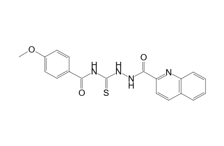 4-methoxy-N-{[2-(2-quinolinylcarbonyl)hydrazino]carbothioyl}benzamide