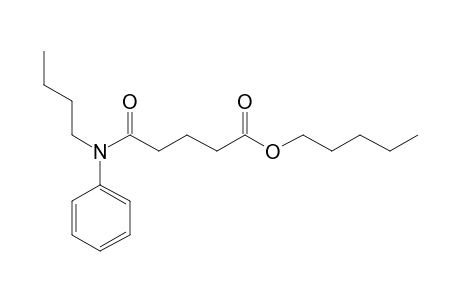 Glutaric acid, monoamide, N-butyl-N-phenyl-, pentyl ester