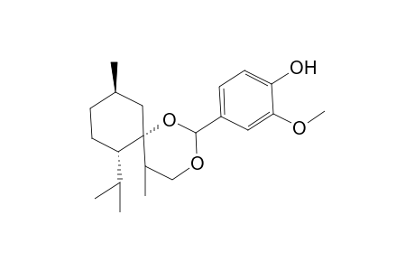 4-((6S,7S,10R)-7-Isopropyl-5,10-dimethyl-1,3-dioxaspiro[5.5]undecan-2-yl)-2-methoxyphenol