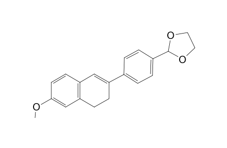 6-Methoxy-2-[4'-(1",3"-dioxolan-2"-yl)phenyl]-3,4-dihydronaphtahlene