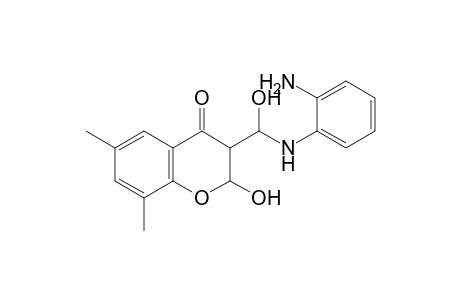 3-{[(2-Aminophenyl)amino](hydroxy)methyl}-2-hydroxy-6,8-dimethyl-2,3-dihydro-4H-chromen-4-one