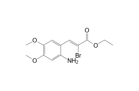 Ethyl (Z)-2-Bromo-3-(2-amino-4,5-dimethoxyphenyl)acrylate