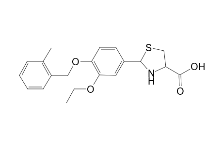 2-[3-ethoxy-4-(o-tolylmethoxy)phenyl]thiazolidine-4-carboxylic acid