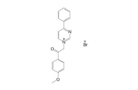 1-(p-methoxyphenacyl)-4-phenylpyrimidinium bromide