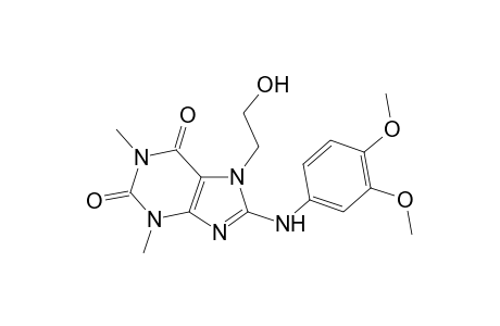 1H-purine-2,6-dione, 8-[(3,4-dimethoxyphenyl)amino]-3,7-dihydro-7-(2-hydroxyethyl)-1,3-dimethyl-