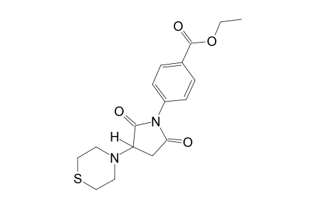 p-(2-thiomorpholinosuccinimido)benzoic acid, ethyl ester