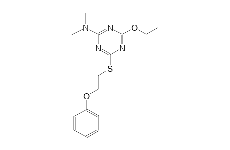 4-ethoxy-N,N-dimethyl-6-[(2-phenoxyethyl)sulfanyl]-1,3,5-triazin-2-amine