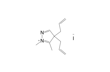 4,4-diallyl-2,3-dimethylpyrazolium iodide