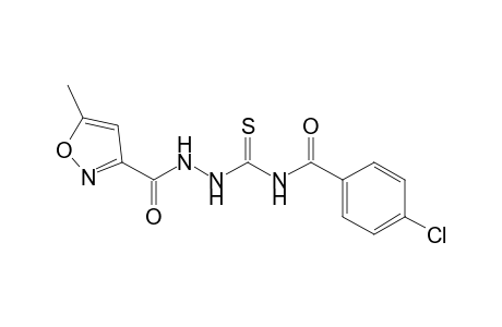 N4-(4-Chlorobenzoyl)-N1-(5-methylisoxazol-3-formyl)thiosemicarbazide