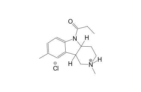 (4aR,9bR)-2,8-dimethyl-5-propionyl-2,3,4,4a,5,9b-hexahydro-1H-pyrido[4,3-b]indol-2-ium chloride