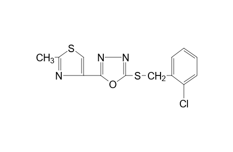 2-[(o-chlorobenzyl)thio]-5-(2-methyl-4-thiazolyl)-1,3,4-oxadiazole