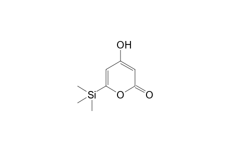 4-Hydroxy-6-(trimethylsilyl)-2H-pyran-2-one