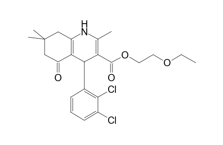 2-Ethoxyethyl 4-(2,3-dichlorophenyl)-2,7,7-trimethyl-5-oxo-1,4,5,6,7,8-hexahydro-3-quinolinecarboxylate