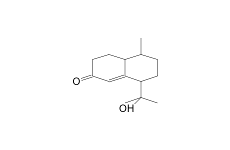 2(3H)NAPHTALENONE, 4,4a,5,6,7,8-HEXAHYDRO-8-(1-HYDROXY-1-METHYLETHYL)-5-METHYL-