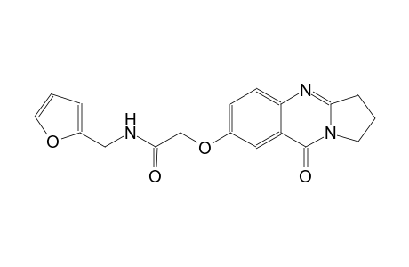 acetamide, N-(2-furanylmethyl)-2-[(1,2,3,9-tetrahydro-9-oxopyrrolo[2,1-b]quinazolin-7-yl)oxy]-