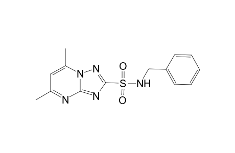 5,7-Dimethyl-N-(phenylmethyl)-[1,2,4]triazolo[1,5-a]pyrimidine-2-sulfonamide