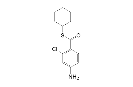 Benzenecarbothioic acid, 4-amino-2-chloro-, S-cyclohexyl ester