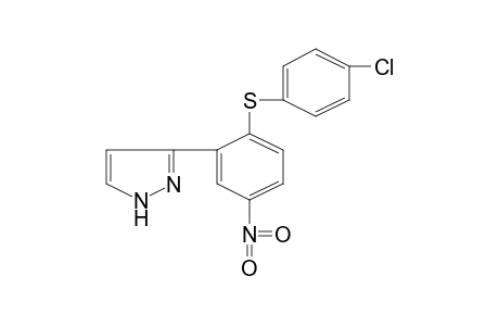 3-{2-[(p-chlorophenyl)thio]-5-nitrophenyl}pyrazole