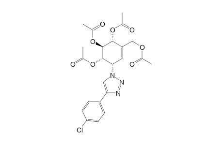 (1S,2S,3R,6S)-4-(Acetoxymethyl)-6-[4-(4-chlorophenyl)-1H-1,2,3-triazol-1-yl]cyclohex-4-ene-1,2,3-triyl Triacetate