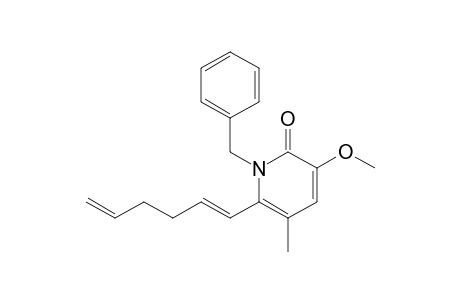 1-Benzyl-6-[(1E)-hexa-1,5-dienyl]-3-methoxy-5-methyl-2-pyridone