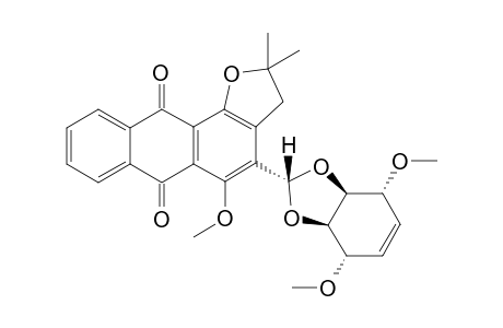 (2'ALPHA,3A'ALPHA,4'ALPHA,7'ALPHA,7A'ALPHA)-4-(4',7'-DIMETHOXY-3A',4',7',7A'-TETRAHYDRO-1',2'-BENZODIOXOL-2'-YL)-2,2-DIMETHYL-2,3,6,11-TETRAHYDROA