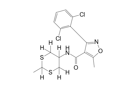 3-(2,6-dichlorophenyl)-5-methyl-N-(2-methyl-m-dithian-5-yl)-4-isoxazolecarboxamide