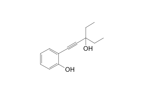 2-(3-ethyl-3-hydroxy-pent-1-ynyl)phenol