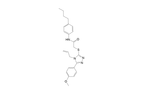 2-{[4-allyl-5-(4-methoxyphenyl)-4H-1,2,4-triazol-3-yl]sulfanyl}-N-(4-butylphenyl)acetamide