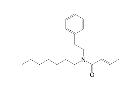 Crotonamide, N-(2-phenylethyl)-N-heptyl-