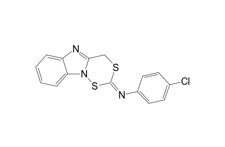 2-(p-Chlorophenyl)imino-2H,4H-[1,3,4]dithiazino[4,5-a]benzimidazole