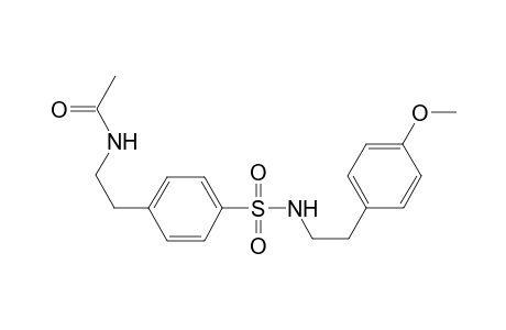 acetamide, N-[2-[4-[[[2-(4-methoxyphenyl)ethyl]amino]sulfonyl]phenyl]ethyl]-