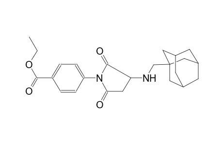 benzoic acid, 4-[2,5-dioxo-3-[(tricyclo[3.3.1.1~3,7~]dec-1-ylmethyl)amino]-1-pyrrolidinyl]-, ethyl ester