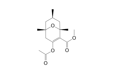 (1R*,5S*,7R*)-3-Acetoxy-2-(methoxycarbonyl)-1,5,7-trimethyl-9-oxabicyclo[3.3.1]non-2-ene