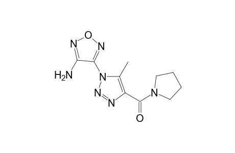 [1-(4-Amino-furazan-3-yl)-5-methyl-1H-[1,2,3]triazol-4-yl]-pyrrolidin-1-yl-methanone