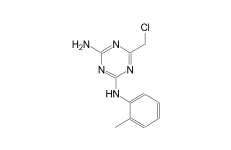 N-[4-amino-6-(chloromethyl)-1,3,5-triazin-2-yl]-N-(2-methylphenyl)amine
