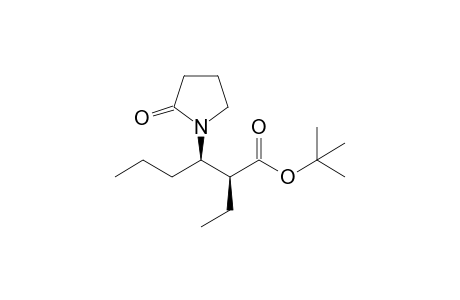 t-Butyl (2S,3R)-3-(2'-oxopyrrolidin-1'-yl)-2-ethylhexanoate