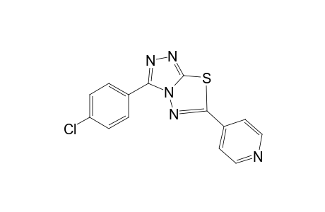 [1,2,4]Triazolo[3,4-b][1,3,4]thiadiazole, 3-(4-chlorophenyl)-6-(4-pyridinyl)-